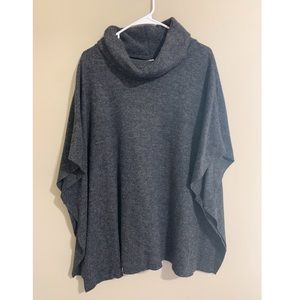 Poncho sweater with coke neck. Size M/L.